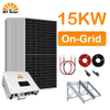 Kit complet de système d'énergie solaire hors réseau, 15kw, ensemble complet pour la maison