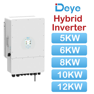 Système d'énergie solaire hybride Deye Sun-12K-Sg04lp3, entrepôt ue, 3 phases, 12kw